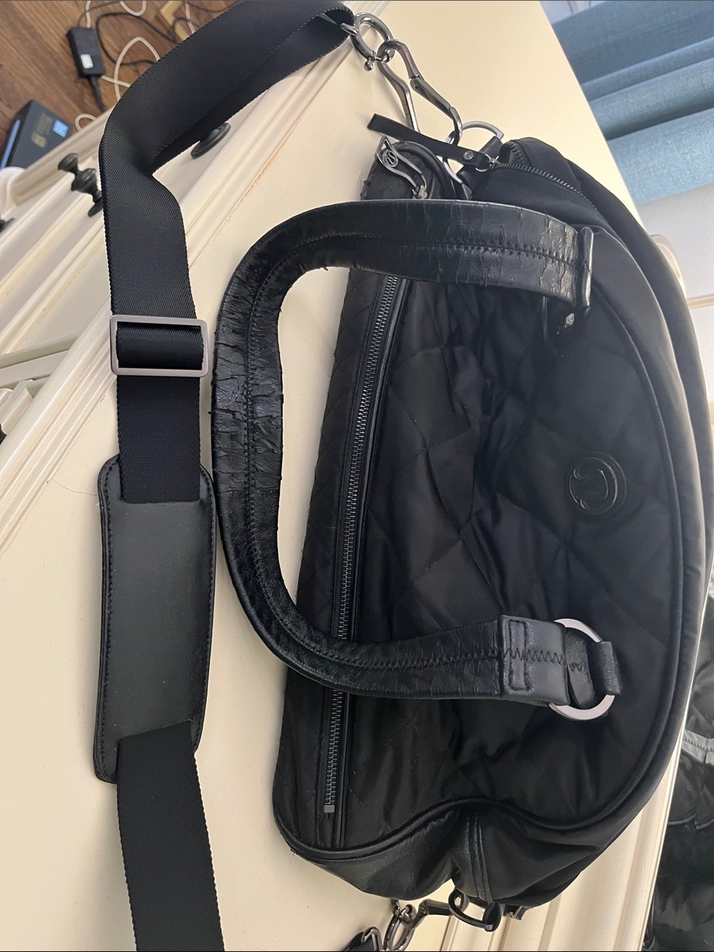 lululemon athletica Black Quilted Duffel Bag - Picture 6 of 6